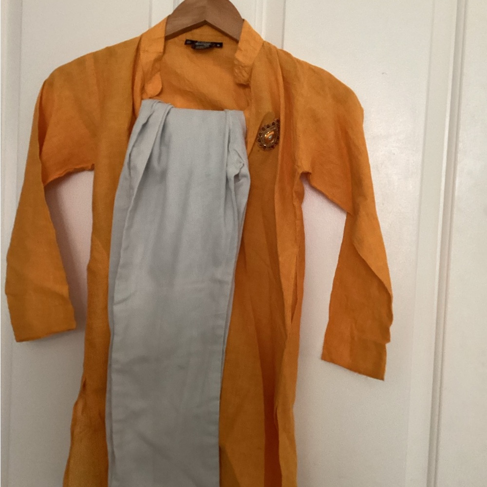 yellow dhoti & kurt ha set boys 6-8